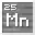 Invicon Manganese.png: Inventory sprite for Manganese in Minecraft as shown in-game linking to Element#Manganese with description: Manganese