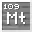 Invicon Meitnerium.png: Inventory sprite for Meitnerium in Minecraft as shown in-game linking to Element#Meitnerium with description: Meitnerium