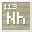 Invicon Nihonium.png: Inventory sprite for Nihonium in Minecraft as shown in-game linking to Element#Nihonium with description: Nihonium