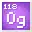 Invicon Oganesson.png: Inventory sprite for Oganesson in Minecraft as shown in-game linking to Element#Oganesson with description: Oganesson