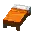 Invicon Orange Bed.png: Sprite image for Orange Bed in Minecraft