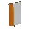 Invicon Orange Pale Dexter Banner.png: Inventory sprite for Orange Pale Dexter Banner in Minecraft as shown in-game linking to Banner with description: Banner Orange Pale Dexter
