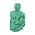 Invicon Oxidized Copper Golem Statue BE.png: Inventory sprite for Oxidized Copper Golem Statue in Minecraft as shown in-game linking to Oxidized Copper Golem Statue with description: Oxidized Copper Golem Statue
