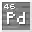 Invicon Palladium.png: Inventory sprite for Palladium in Minecraft as shown in-game linking to Element#Palladium with description: Palladium