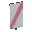 Invicon Pink Bend Sinister Banner.png: Inventory sprite for Pink Bend Sinister Banner in Minecraft as shown in-game linking to Banner with description: Banner Pink Bend Sinister