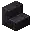 Invicon Polished Blackstone Stairs.png: Inventory sprite for Polished Blackstone Stairs in Minecraft as shown in-game linking to Polished Blackstone Stairs with description: Polished Blackstone Stairs