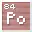 Invicon Polonium.png: Inventory sprite for Polonium in Minecraft as shown in-game linking to Element#Polonium with description: Polonium