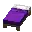 Invicon Purple Bed.png: Sprite image for Purple Bed in Minecraft