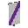 Invicon Purple Bend Sinister Banner.png: Inventory sprite for Purple Bend Sinister Banner in Minecraft as shown in-game linking to Banner with description: Banner Purple Bend Sinister