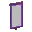 Invicon Purple Bordure Banner.png: Inventory sprite for Purple Bordure Banner in Minecraft as shown in-game linking to Banner with description: Banner Purple Bordure