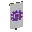 Invicon Purple Flower Charge Banner.png: Inventory sprite for Purple Flower Charge Banner in Minecraft as shown in-game linking to Banner with description: Banner Purple Flower Charge
