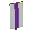Invicon Purple Pale Banner.png: Inventory sprite for Purple Pale Banner in Minecraft as shown in-game linking to Banner with description: Banner Purple Pale