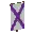 Invicon Purple Saltire Banner.png: Inventory sprite for Purple Saltire Banner in Minecraft as shown in-game linking to Banner with description: Banner Purple Saltire