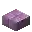 Invicon Purpur Slab.png: Inventory sprite for Purpur Slab in Minecraft as shown in-game linking to Purpur Slab with description: Purpur Slab