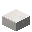 Invicon Quartz Slab.png: Inventory sprite for Quartz Slab in Minecraft as shown in-game linking to Quartz Slab with description: Quartz Slab