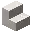 Invicon Quartz Stairs.png: Inventory sprite for Quartz Stairs in Minecraft as shown in-game linking to Quartz Stairs with description: Quartz Stairs