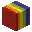 Invicon Rainbow Wool.png: Inventory sprite for Rainbow Wool in Minecraft as shown in-game with description: Rainbow Wool