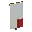 Invicon Red Base Sinister Canton Banner.png: Inventory sprite for Red Base Sinister Canton Banner in Minecraft as shown in-game linking to Banner with description: Banner Red Base Sinister Canton