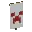 Invicon Red Creeper Charge Banner.png: Inventory sprite for Red Creeper Charge Banner in Minecraft as shown in-game linking to Banner with description: Banner Red Creeper Charge