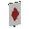 Invicon Red Lozenge Banner.png: Inventory sprite for Red Lozenge Banner in Minecraft as shown in-game linking to Banner with description: Banner Red Lozenge