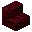 Invicon Red Nether Brick Stairs.png: Inventory sprite for Red Nether Brick Stairs in Minecraft as shown in-game linking to Red Nether Brick Stairs with description: Red Nether Brick Stairs