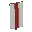 Invicon Red Pale Banner.png: Inventory sprite for Red Pale Banner in Minecraft as shown in-game linking to Banner with description: Banner Red Pale