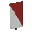 Invicon Red Per Bend Banner.png: Inventory sprite for Red Per Bend Banner in Minecraft as shown in-game linking to Banner with description: Banner Red Per Bend