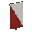 Invicon Red Per Bend Inverted Banner.png: Inventory sprite for Red Per Bend Inverted Banner in Minecraft as shown in-game linking to Banner with description: Banner Red Per Bend Inverted