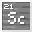 Invicon Scandium.png: Inventory sprite for Scandium in Minecraft as shown in-game linking to Element#Scandium with description: Scandium