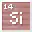 Invicon Silicon.png: Inventory sprite for Silicon in Minecraft as shown in-game linking to Element#Silicon with description: Silicon