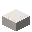 Invicon Smooth Quartz Slab.png: Inventory sprite for Smooth Quartz Slab in Minecraft as shown in-game linking to Smooth Quartz Slab with description: Smooth Quartz Slab
