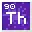 Invicon Thorium.png: Inventory sprite for Thorium in Minecraft as shown in-game linking to Element#Thorium with description: Thorium