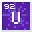Invicon Uranium.png: Inventory sprite for Uranium in Minecraft as shown in-game linking to Element#Uranium with description: Uranium