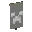 Invicon White Creeper Charge Banner.png: Inventory sprite for White Creeper Charge Banner in Minecraft as shown in-game linking to Banner with description: Banner White Creeper Charge