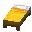 Invicon Yellow Bed.png: Sprite image for Yellow Bed in Minecraft