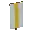 Invicon Yellow Pale Banner.png: Inventory sprite for Yellow Pale Banner in Minecraft as shown in-game linking to Banner with description: Banner Yellow Pale