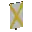Invicon Yellow Saltire Banner.png: Inventory sprite for Yellow Saltire Banner in Minecraft as shown in-game linking to Banner with description: Banner Yellow Saltire