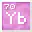 Invicon Ytterbium.png: Inventory sprite for Ytterbium in Minecraft as shown in-game linking to Element#Ytterbium with description: Ytterbium