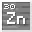 Invicon Zinc.png: Inventory sprite for Zinc in Minecraft as shown in-game linking to Element#Zinc with description: Zinc
