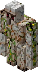 Iron Golem Cracked High.png: Infobox image for Iron Golem the entity in Minecraft