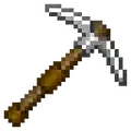 Iron pickaxe in the Super Duper Graphics Pack.