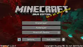 Java Edition 1.16.4.png: Infobox image for Minecraft 1.16.4 the version in Minecraft