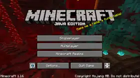 Java Edition 1.16.png: Infobox image for Minecraft 1.16 the version in Minecraft