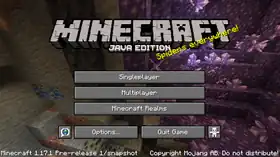 Java Edition 1.17.1 Pre-release 1.png: Infobox image for Minecraft 1.17.1 Pre-release 1 the version in Minecraft