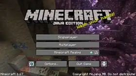 Java Edition 1.17.png: Infobox image for Minecraft 1.17 the version in Minecraft