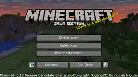 Java Edition 1.18 Release Candidate 3.png: Infobox image for Minecraft 1.18 Release Candidate 3 the version in Minecraft