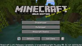 Java Edition 1.19.3 Release Candidate 2.png: Infobox image for Minecraft 1.19.3 Release Candidate 2 the version in Minecraft