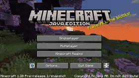 Java Edition 1.20 Pre-release 1.png: Infobox image for Minecraft 1.20 Pre-release 1 the version in Minecraft