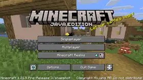 Java Edition 1.21.9 Pre-Release 3.png: Infobox image for Minecraft 1.21.9 Pre-Release 3 the version in Minecraft