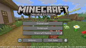 Java Edition 1.21.9 Release candidate 1.png: Infobox image for Minecraft 1.21.9 Release Candidate 1 the version in Minecraft